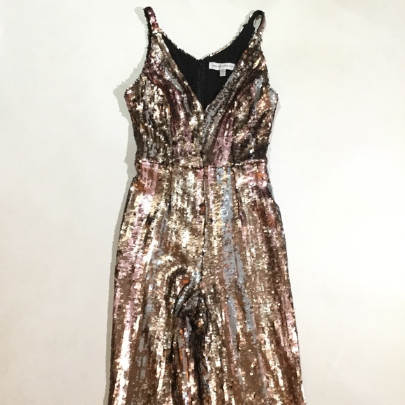Dress The Population Brushstroke Sequin Jumpsuit - Picture 3 of 8